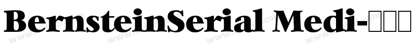 BernsteinSerial Medi字体转换